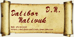 Dalibor Malivuk vizit kartica
